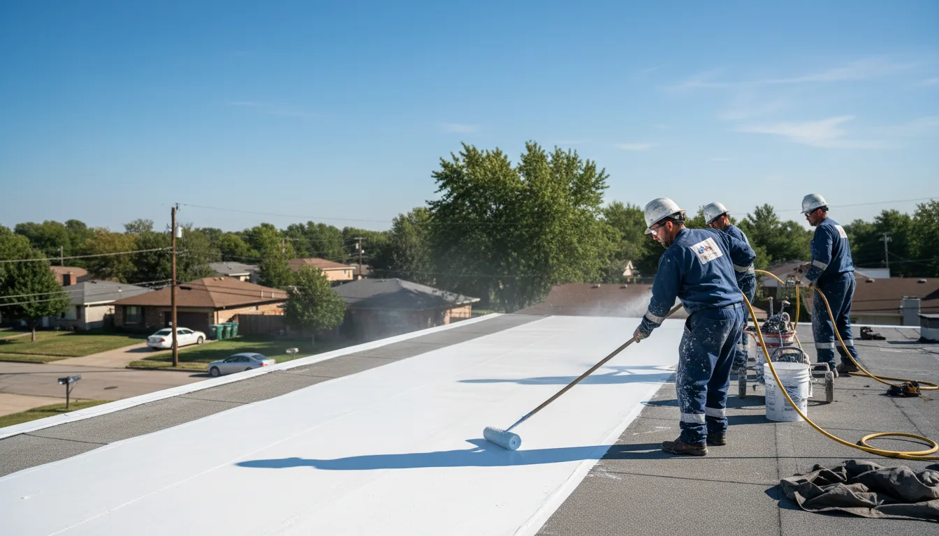 Commercial roof coating in Vernon Hills, IL near me